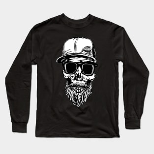 Bearded Jeeper Skull Long Sleeve T-Shirt